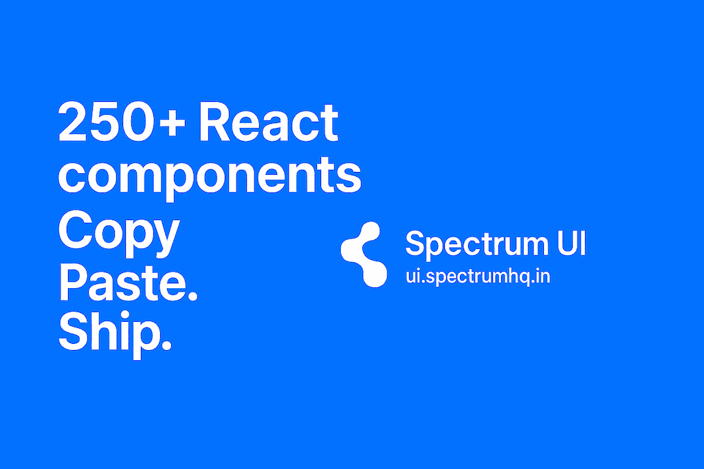 Spectrum UI: The Ultimate React Component Library for Developers and Startups