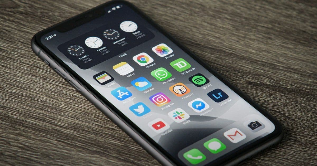 Idea to App Store in 21 days — phone with apps — Unsplash