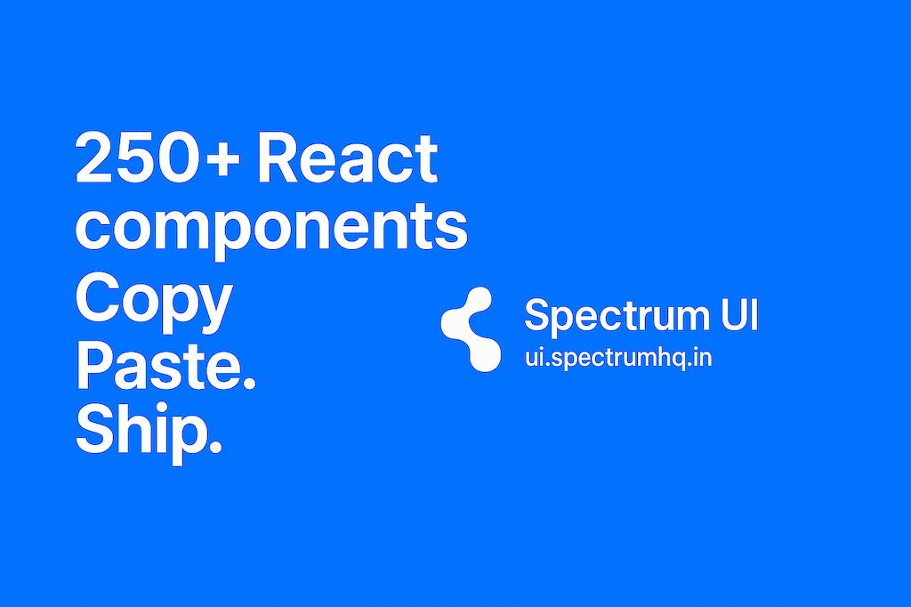 Spectrum UI: The Ultimate React Component Library for Developers and Startups
